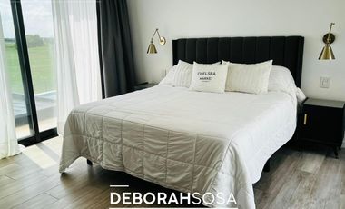 Casa en  Alquiler en Barrio El Canton -5ambientes -vista al golf-amoblada -zona norte