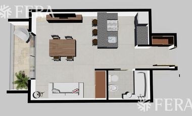 Venta de Departamento monoambiente con balcón en Wilde