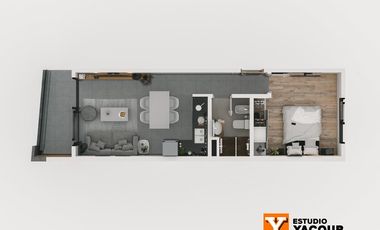 Departamento venta -2 dormitorios 2 baños  - 71 mts 2 totales - La Plata-pozo-emprendimiento.
