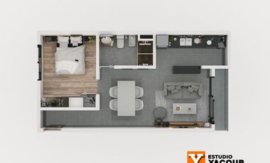 Departamento venta -2 dormitorios 2 baños  - 71 mts 2 totales - La Plata-pozo-emprendimiento.