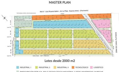 Berazategui Venta Lote 8.000mts Parque industrial Intepark