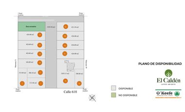 Loteo en el Pato Barrio El Caldén. Posesión inmediata con Financiación Lote 1