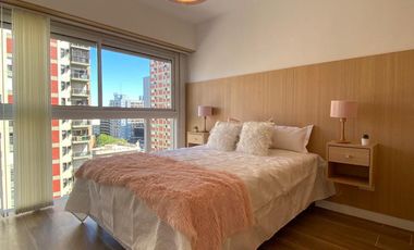 Departamento 2 amb al lateral con balcon corrido y cochera fija