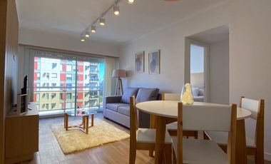 Departamento 2 amb al lateral con balcon corrido y cochera fija