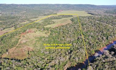 Se vende Chacra de 33ha con arroyo, a 3km del Pueblo de Bonpland, Misiones