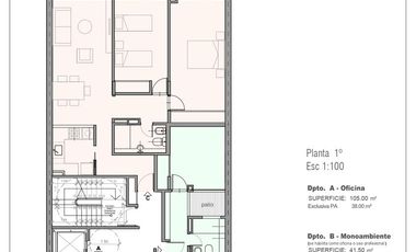 Departamento en venta en  Luis Agote, Rosario - Oficina c/ excelente calidad constructiva.