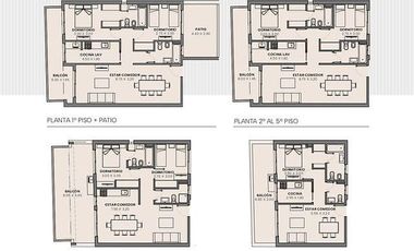 Venta Departamento 2 Ambientes con Balcón en Santa Rita
