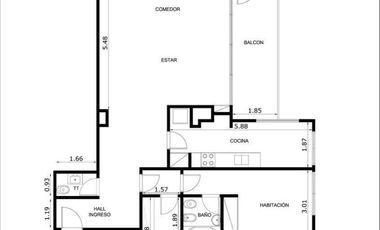 Departamento en Venta 3 ambientes con cochera en Vicente Lopez