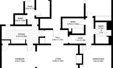 Piso Quintana y Parera Estilo Francés. 3 amb con dependencias o 3º dormitorio
