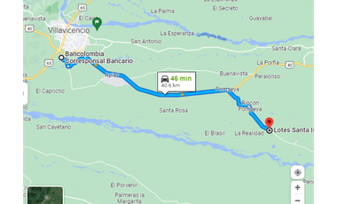 VENDO LOTE EN VILLAVICENCIO VEREDA POMPEYA 537 M2