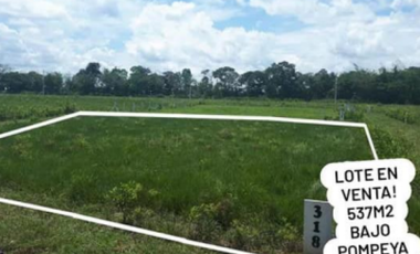 VENDO LOTE EN VILLAVICENCIO VEREDA POMPEYA 537 M2