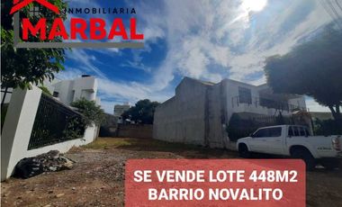 SE VENDE LOTE BARRIO NOVALITO.