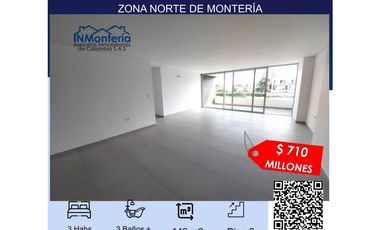 VENTA DE APARTAMENTO ZONA NORTE DE MONTERIA