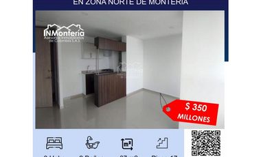 SE VENDE APARTAMENTO AMOBLADO EN ZONA  NORTE DE MONTERIA