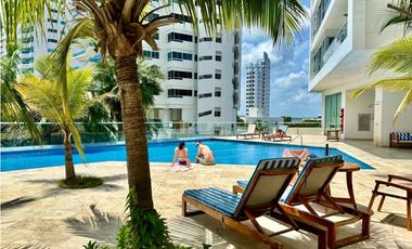 ARRIENDO EN CARTAGENA APARTAMENTO FRENTE A LA BAHA DE CASTILLOGRANDE