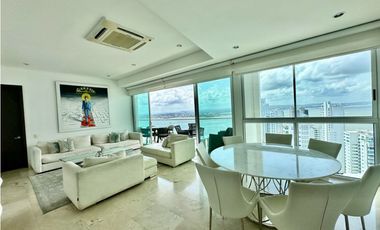 ARRIENDO EN CARTAGENA APARTAMENTO FRENTE A LA BAHA DE CASTILLOGRANDE