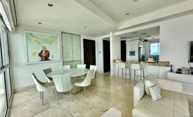 ARRIENDO EN CARTAGENA APARTAMENTO FRENTE A LA BAHA DE CASTILLOGRANDE