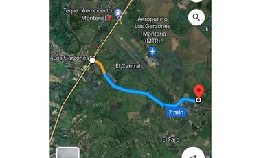VENTA DE LOTE CERCA DEL AEROPUERTO LOS GARZONES DE MONTERIA