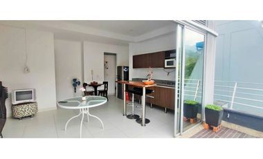 APARTAESTUDIO EN VENTA, CONDOMINIO EN SOPETRN IDEAL RENTAS CORTAS