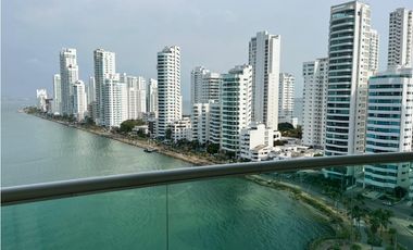 Apartamento Bocagrande sobre la bahia