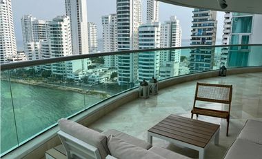 Apartamento Bocagrande sobre la bahia