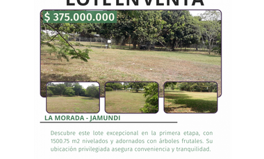 SE VENDE HERMOSO LOTE LA MORADA, JAMUNDI