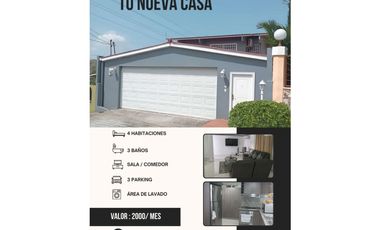 ALQUILER DE CASA EN ALTOS DE PANAMA