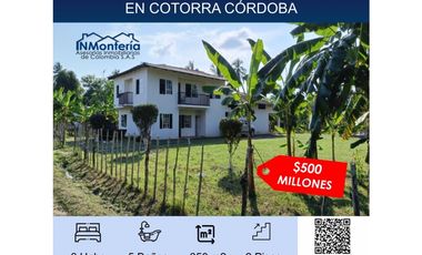 VENTA DE CASA FINCA AMOBLADA EN COTORRA CORDOBA