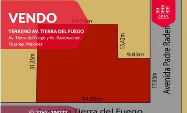 VENDO TERRENO EN ESQUINA AV.TIERRA DEL FUEGO Y RADEMACHER