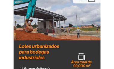 Venta lote industrial Guarne
