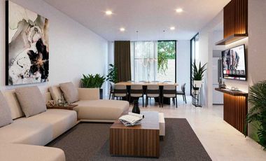 Casa en venta dentro de la privada residencial Soluna, en Temozón Norte