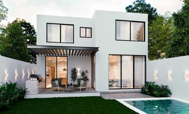 Casa en venta dentro de la privada residencial Soluna, en Temozón Norte