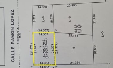 TERRENO EN VENTA EN ESQUINA COLONIA CONSTITUCION