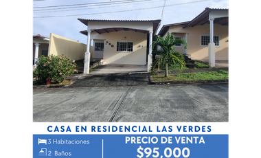 CASA A LA VENTA EN RESIDENCIAL LAS VERDES - PANAM OESTE