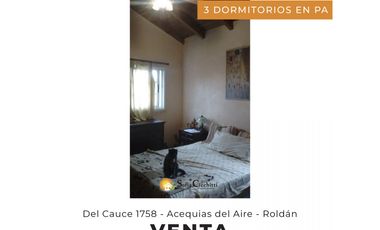 ROLDAN - CASA DE 3 DORMITORIOS EN VENTA - ACEQUIAS DEL AIRE - ACEPTA PERMUTAS