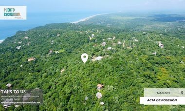 Terreno Elevado con Vista al Mar en Mazunte
