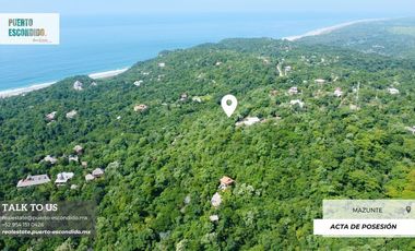 Terreno Elevado con Vista al Mar en Mazunte