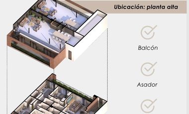 Dúplex en Venta en Prados de Manantiales. PUNTA PRADOS .2 dormitorios