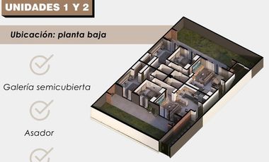 Dúplex en Venta en Prados de Manantiales. PUNTA PRADOS .2 dormitorios