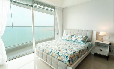 Apartamento Bocagrande vista al mar y centro amurallado