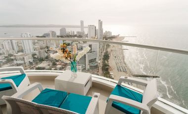 Apartamento Bocagrande vista al mar y centro amurallado