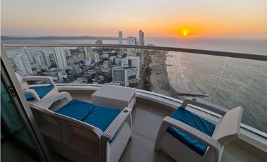 Apartamento Bocagrande vista al mar y centro amurallado