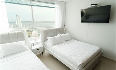 Apartamento Bocagrande vista al mar y centro amurallado