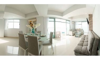 Apartamento Bocagrande vista al mar y centro amurallado