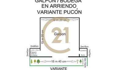 GALPÓN, 2 OFICINAS EN ARRIENDO EXCELENTE UBICACIÓN
