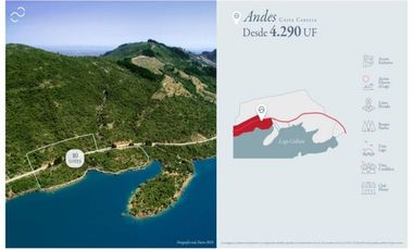 VENTA PARCELAS COSTA CANTERA - LAGO COLBÚN desde UF1.990