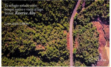 VENTA PARCELAS COSTA CANTERA - LAGO COLBÚN desde UF1.990