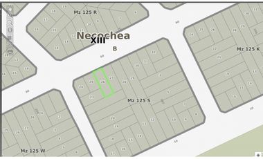 terreno sobre calle 60 entre 207 y 209