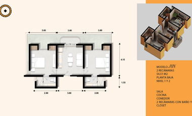 Departamento(JUN) en Venta en Aldea Izamal, Izamal