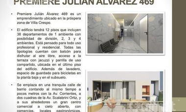Hermosos Departamento 2 ambientes a Estrenar en Villa Crespo